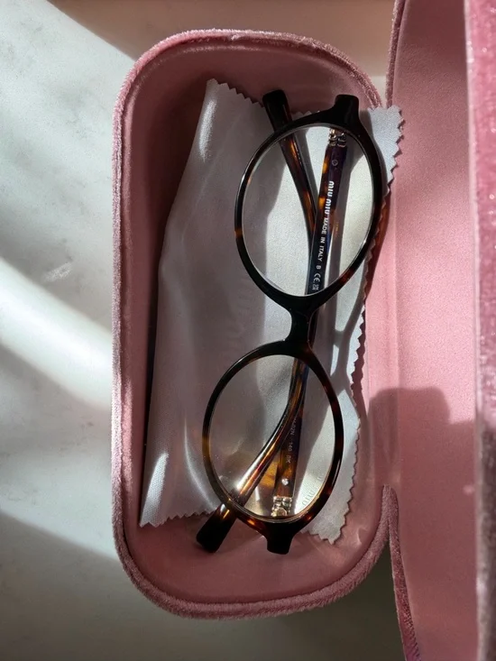 Authentic Miu Miu SMU04Z Round Eyeglasses Tortoise Made in Italy - Picture 8 of 11